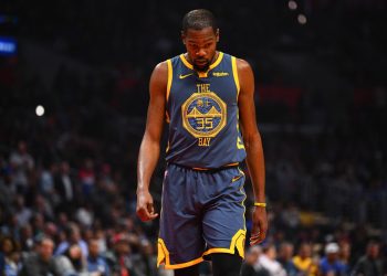 LOS ANGELES, CA - NOVEMBER 12: Durant during a NBA game between the Golden State Warriors and the Los Angeles Clippers on November 12, 2018 at STAPLES Center in Los Angeles, CA. (Photo by Brian Rothmuller/Icon Sportswire)