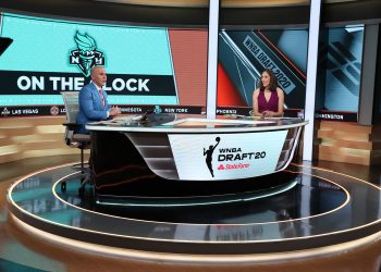 Bristol, CT - April 17, 2020 - Studio Y: Ryan Ruocco and Rebecca Lobo during the 2020 WNBA Draft
(Photo by Allen Kee / ESPN Images)