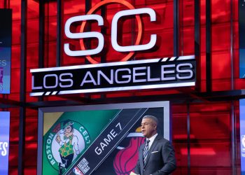 Los Angeles, CA - May 28, 2022 - LAPC: Stan Verrett on the set of SportsCenter LA.
(Photo by Melina Pizano / ESPN Images)
