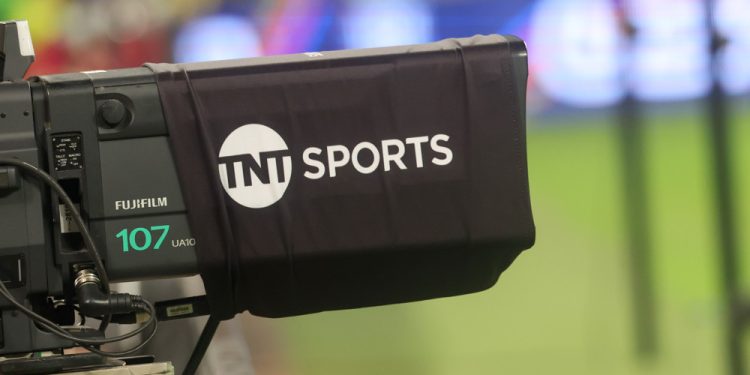 AUSTIN, TX - OCTOBER 10: A TNT Sports logo is displayed on the front of a television camera before the friendly soccer match between the United States Mens National Team and the National Team of Ecuador on October 10, 2025, at Q2 Stadium in Austin, TX. (Photo by David Buono/Icon Sportswire)