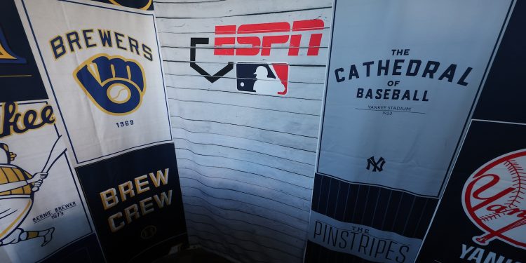 Bronx, NY - March 27, 2025 - Yankee Stadium: Broadcast booth during the regular season Opening Day game.
(Photo by Allen Kee / ESPN Images)
