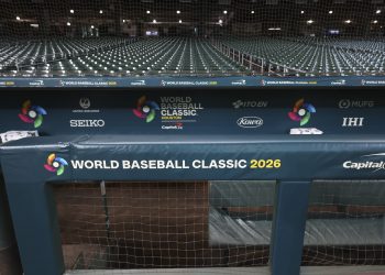 Mar 6, 2026; Houston, TX, United States; General view of the third base dugout at Daikin Park before the game between Great Britain and Mexico. Mandatory Credit: Troy Taormina-Imagn Images