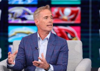 Bristol, CT - May 20, 2024 - Studio W: Joe Buck on the set of NFL Live.
(Photo by Allen Kee / ESPN Images)