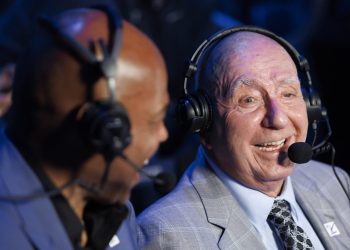 Lexington, KY - December 13, 2025 - Rupp Arena: Dick Vitale during a regular season game.
(Photo by Morgan Simmons / ESPN Images)