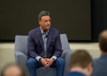 Bristol, CT - May 14, 2026 - Campus Café: Karl Ravech during the Rob Manfred Newsmaker Luncheon Speaker Series.
(Photo by Joel Callaway / ESPN Images)