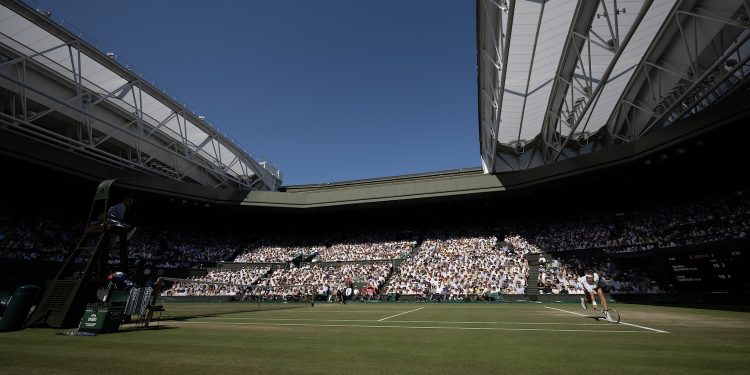 Wimbledon, London - July 11, 2026 - AELTC: Karolina Muchova during her match against Linda Noskova in the Women's Singles Final on Day Thirteen of the 2026 Wimbledon Championships.
(Photo by Ben Radford / ESPN Images)