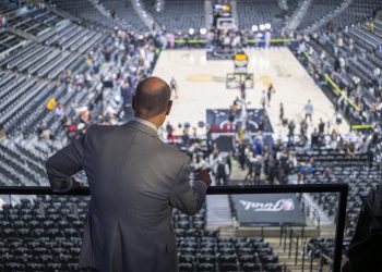 San Antonio, TX - June 5, 2026 - Frost Bank Center: Ernie Johnson on Inside the NBA ahead of game two of the 2026 NBA Finals.
(Photo by Ben Solomon / ESPN Images)